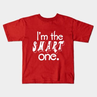 I'm The Smart One. Twin Design Kids T-Shirt